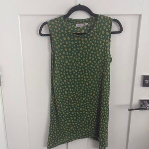 Green and Yellow Polka Dot Tank Top